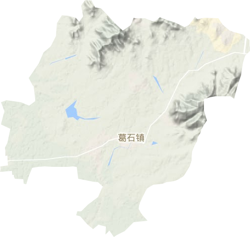 葛石镇地形地图