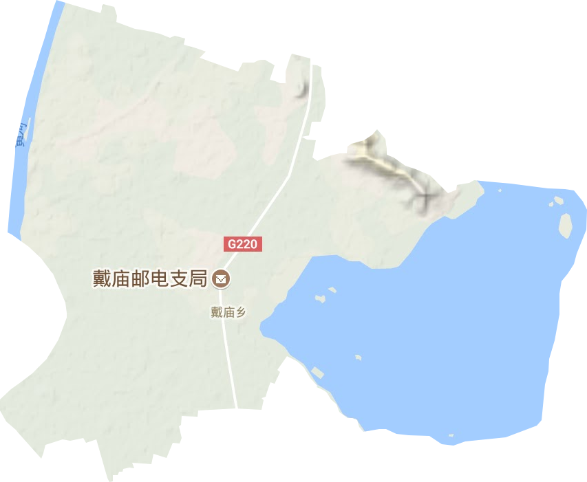 戴庙镇地形地图