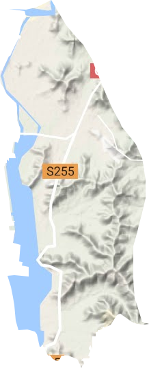 旧县乡地形地图