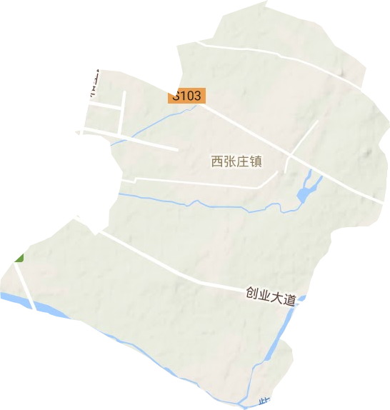 西张庄镇地形地图