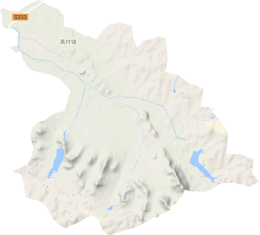 禹村镇地形地图
