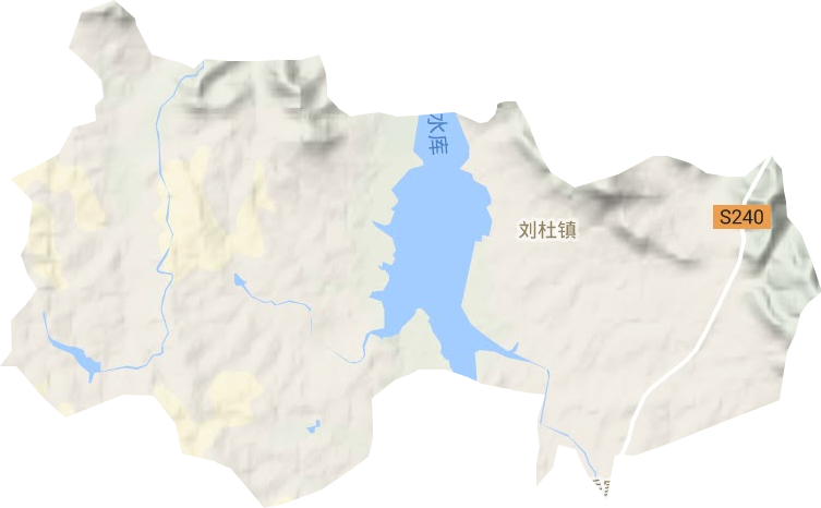 刘杜镇地形地图