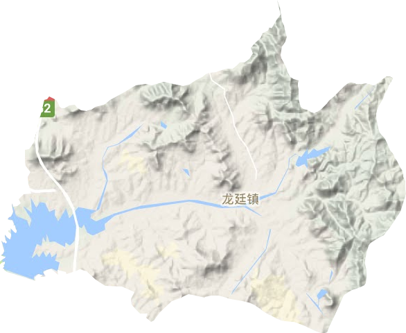 龙廷镇地形地图