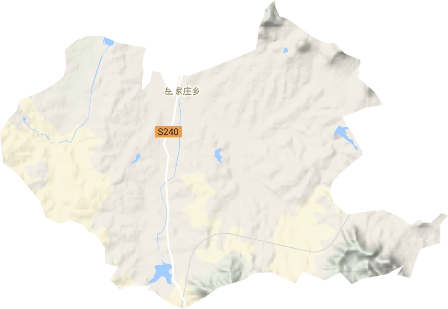 岳家庄乡地形地图