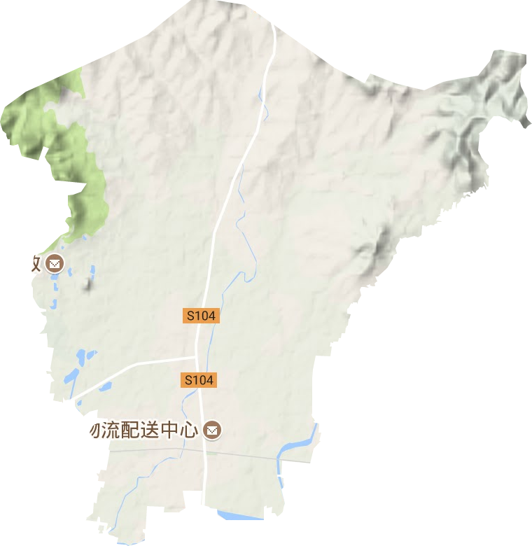 老城街道地形地图