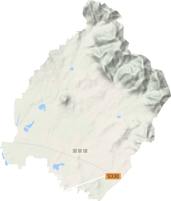 潮泉镇地形地图