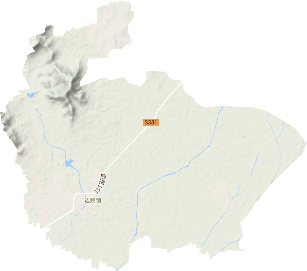 边院镇地形地图