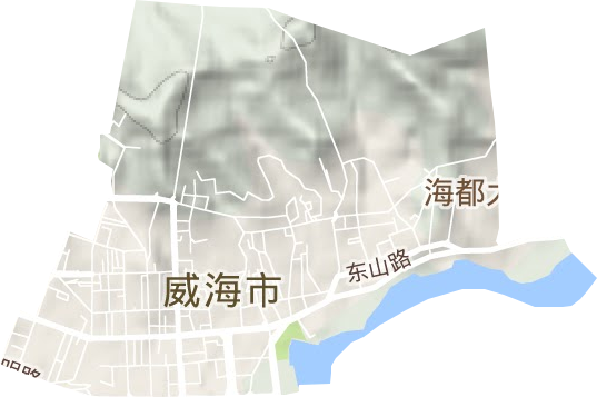 鲸园街道地形地图