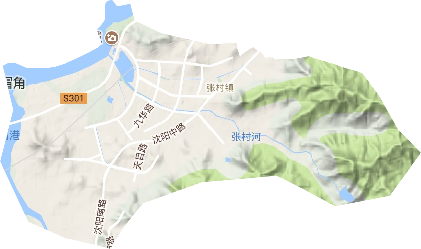 张村镇地形地图