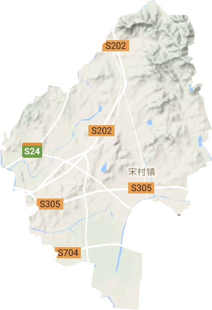 宋村镇地形地图