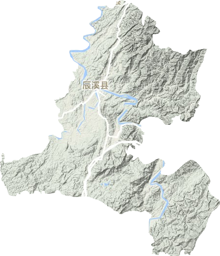 辰溪县地形地图