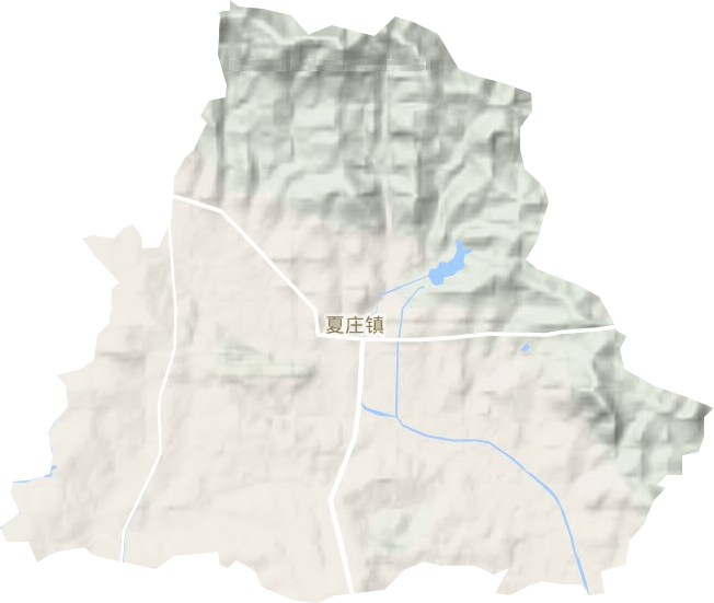 夏庄镇地形地图