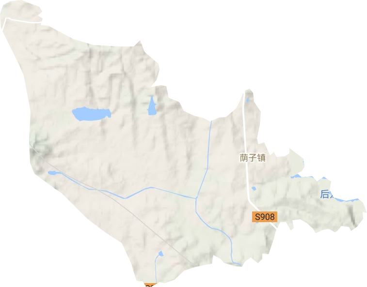荫子镇地形地图