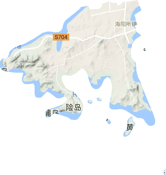 海阳所镇地形地图