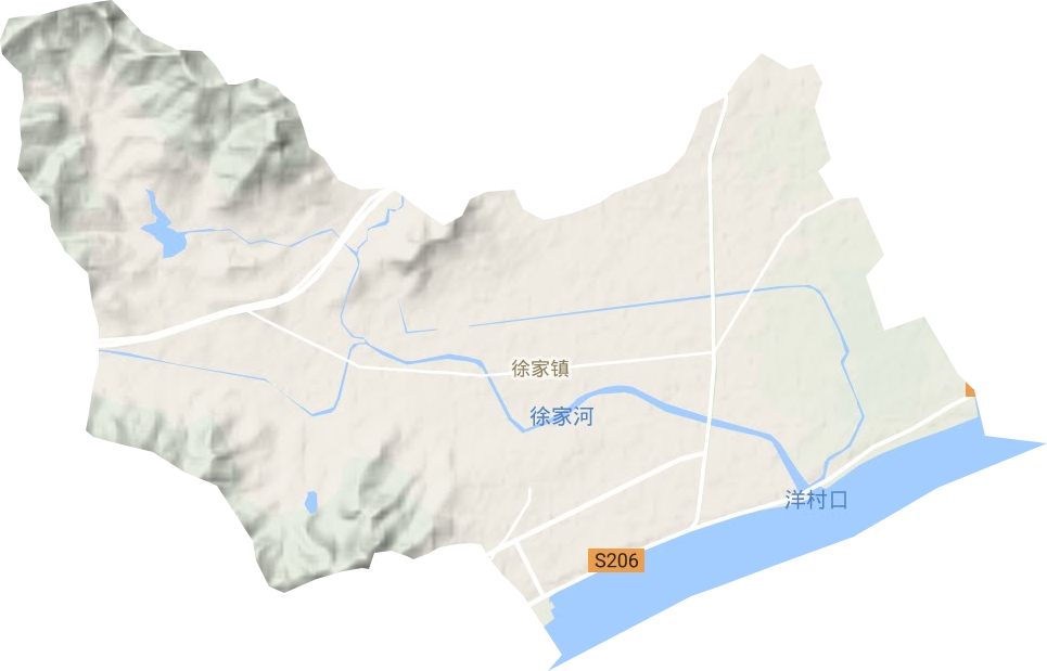 徐家镇地形地图
