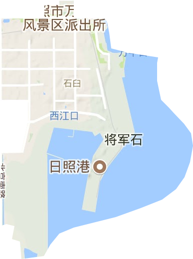 石臼街道地形地图