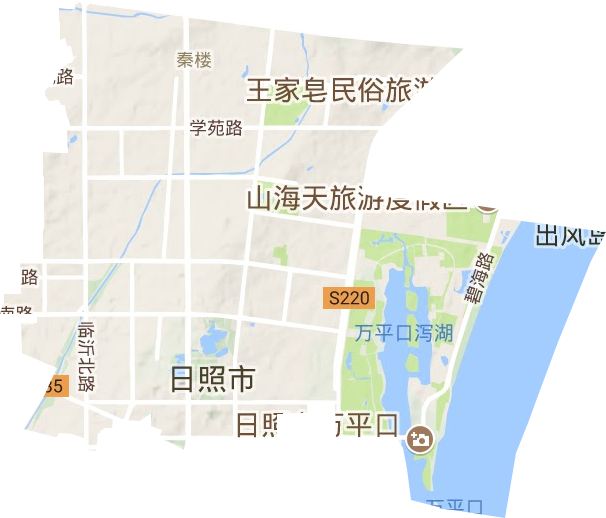 秦楼街道地形地图