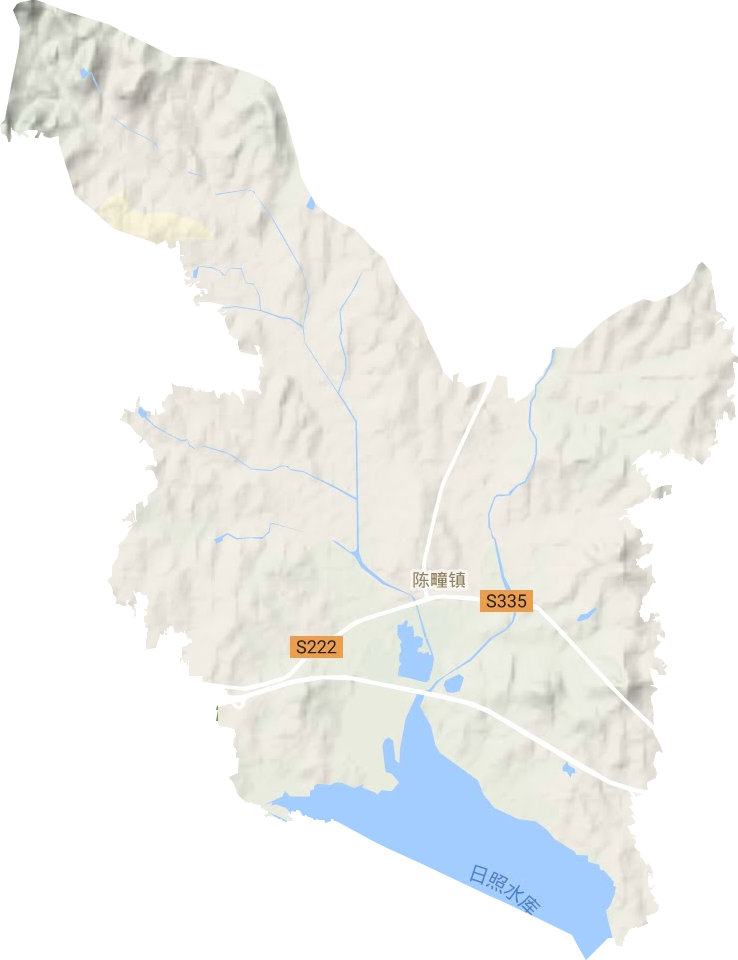 陈疃镇地形地图