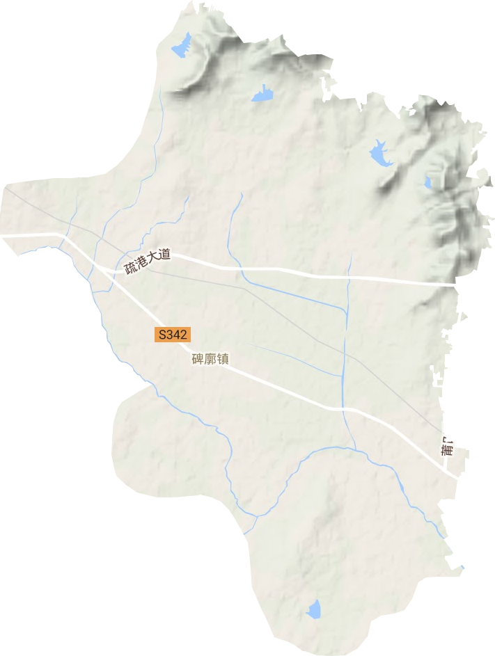 碑廓镇地形地图