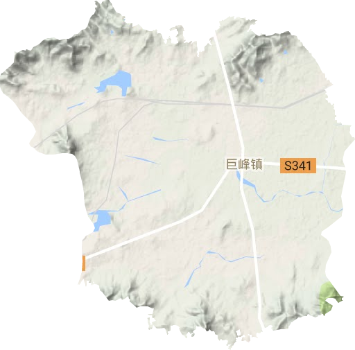 巨峰镇地形地图