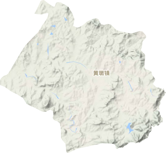 黄墩镇地形地图