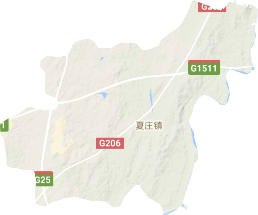 夏庄镇地形地图