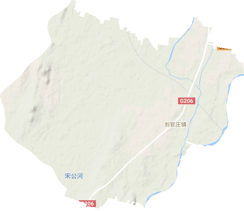 刘官庄镇地形地图