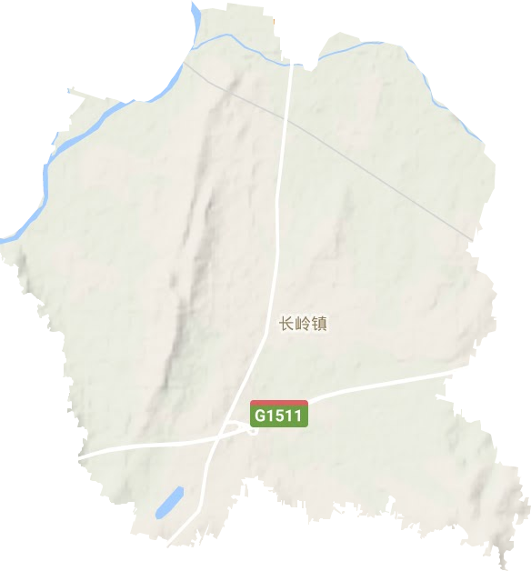 长岭镇地形地图