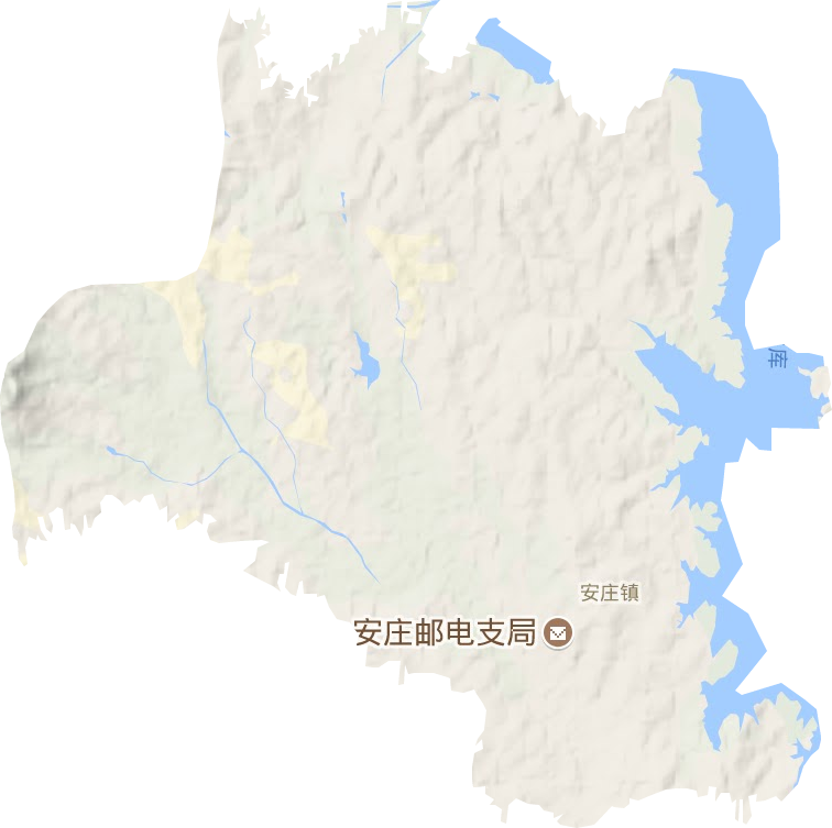 安庄镇地形地图