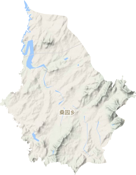 桑园镇地形地图