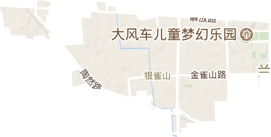 银雀山街道地形地图