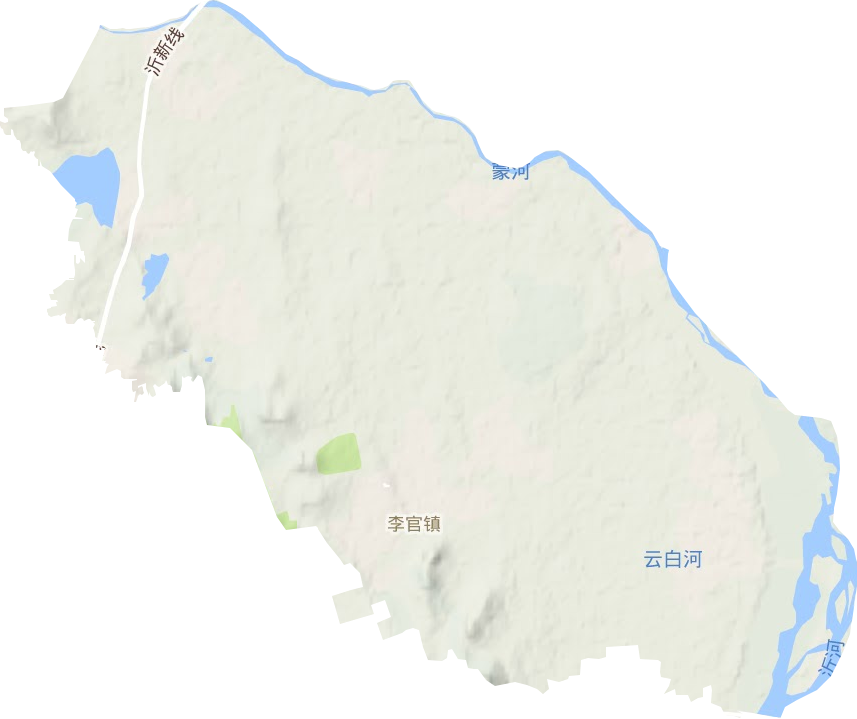 李官镇地形地图