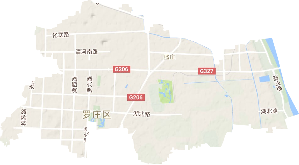 盛庄街道地形地图