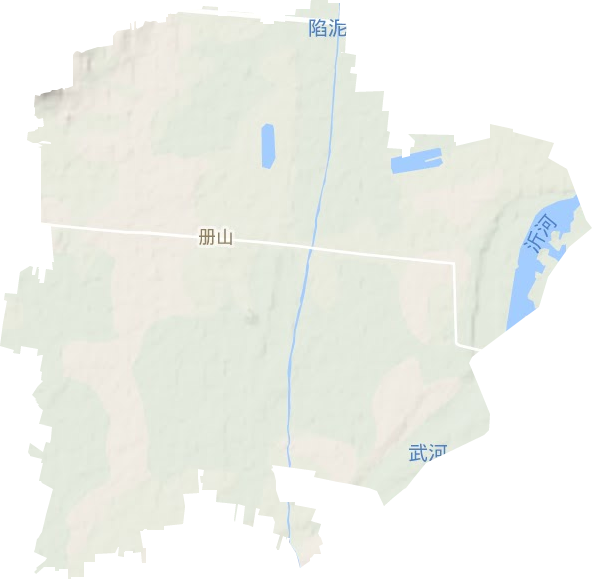册山街道地形地图