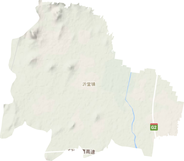 沂堂镇地形地图