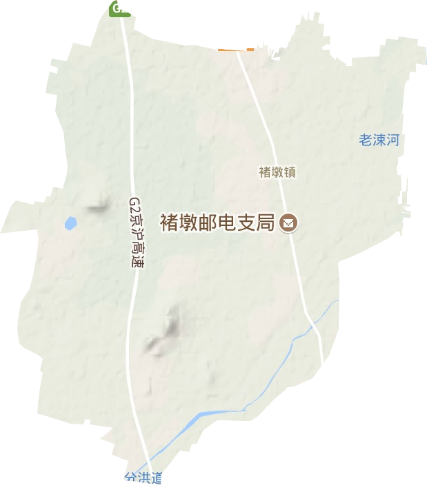 褚墩镇地形地图