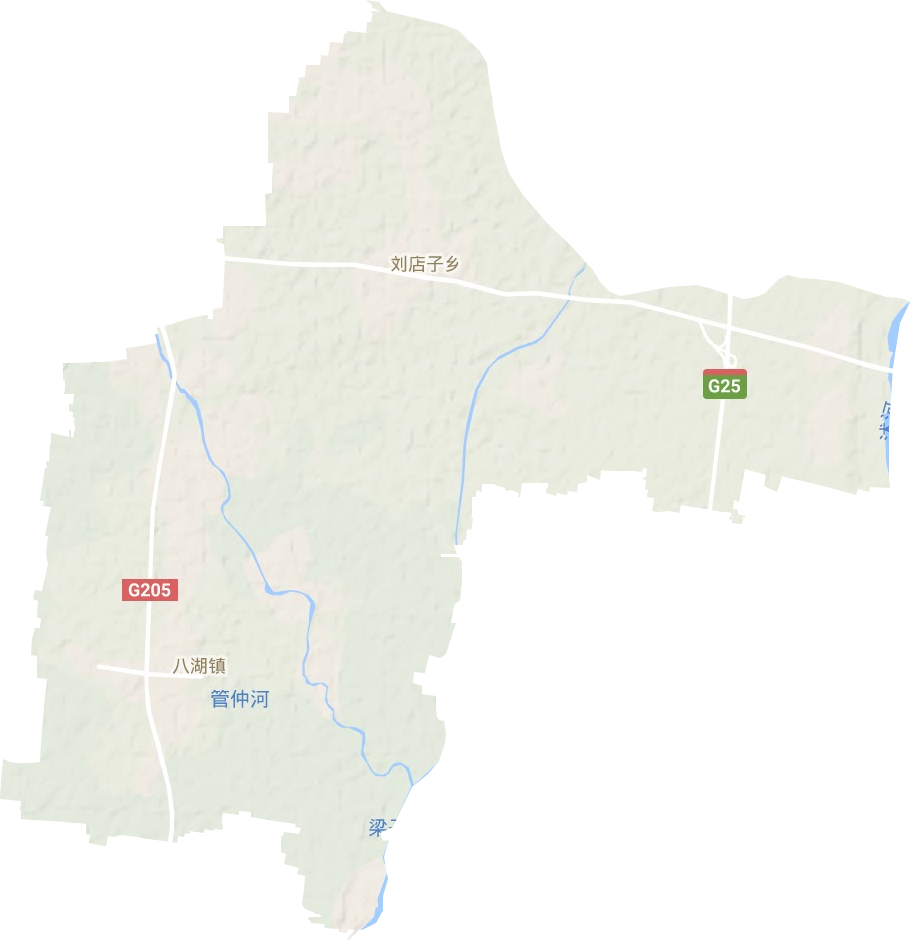 八湖镇地形地图