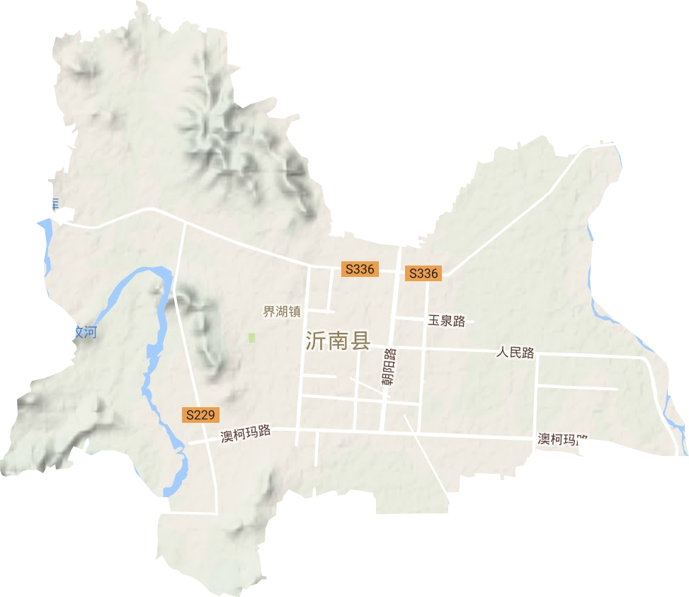 界湖街道地形地图
