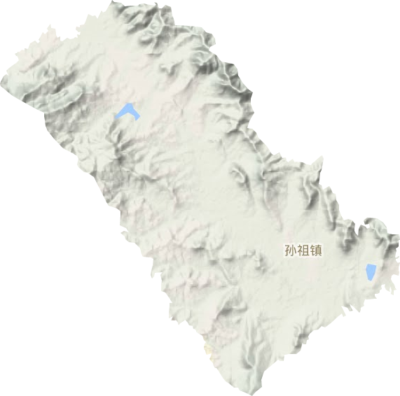 孙祖镇地形地图
