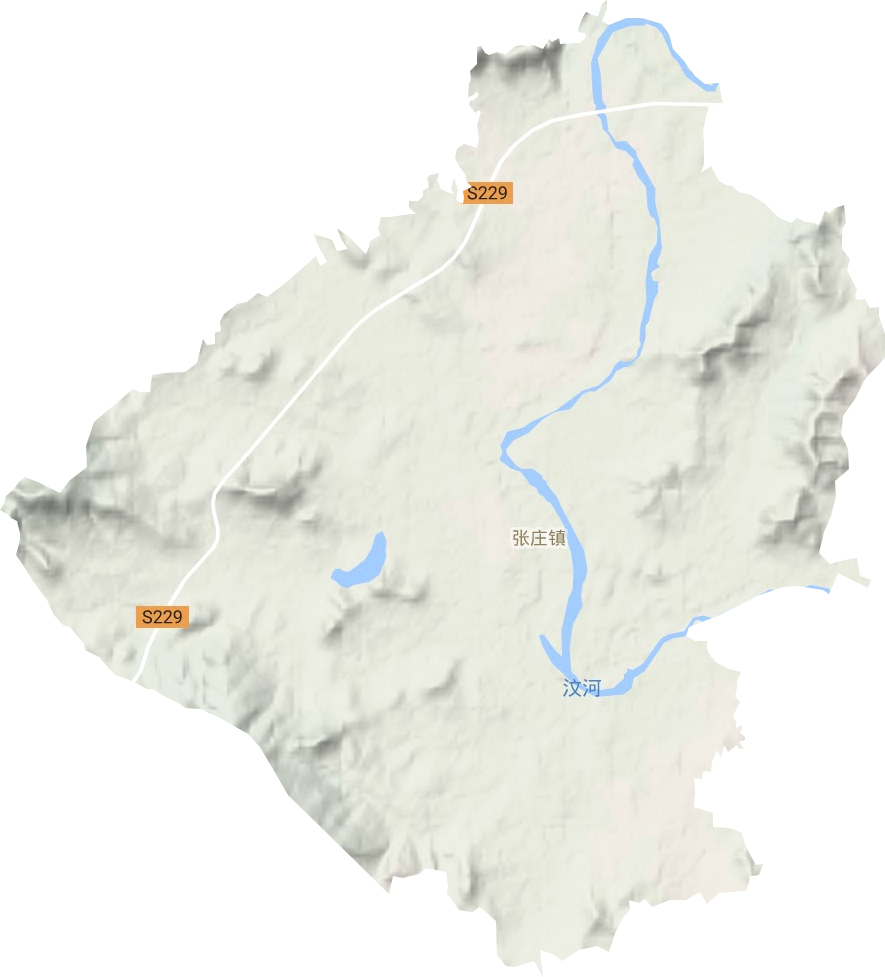 张庄镇地形地图