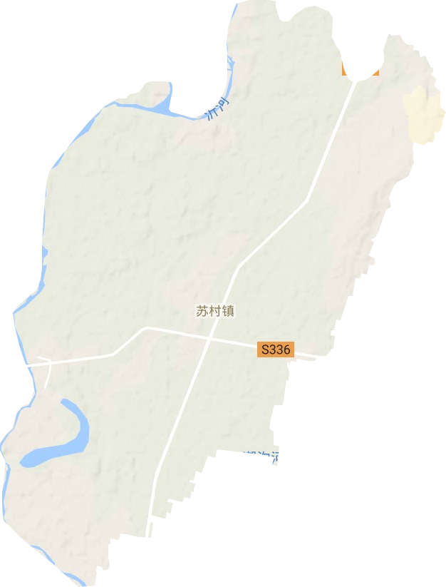 苏村镇地形地图