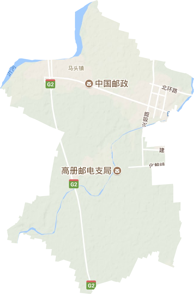 马头镇地形地图