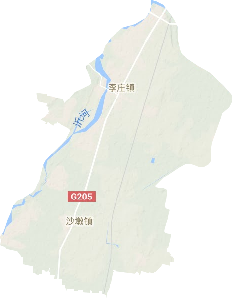 李庄镇地形地图