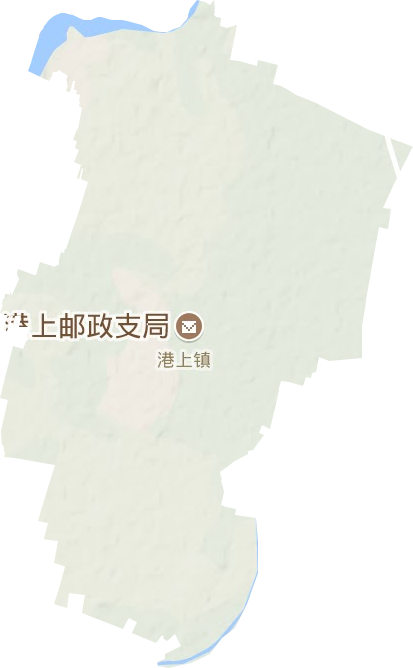 港上镇地形地图