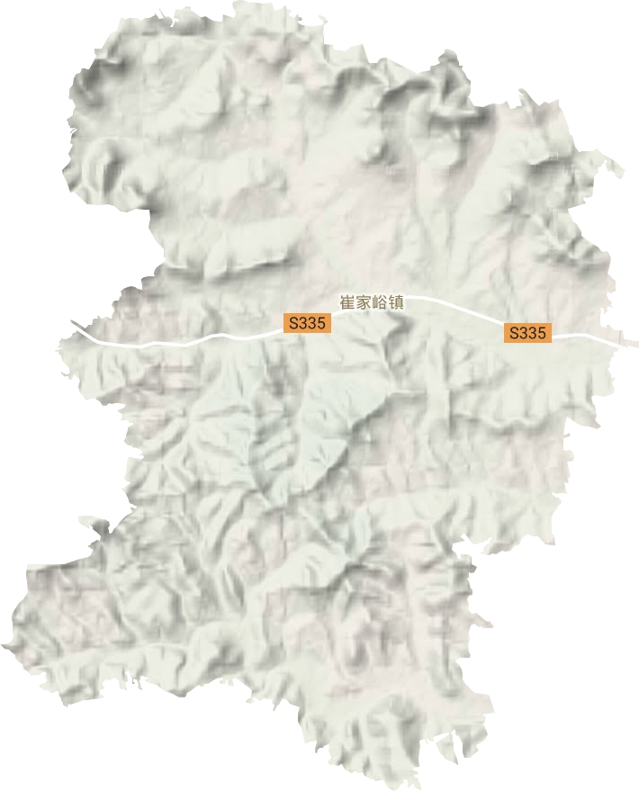 崔家峪镇地形地图
