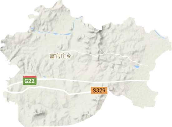 富官庄镇地形地图
