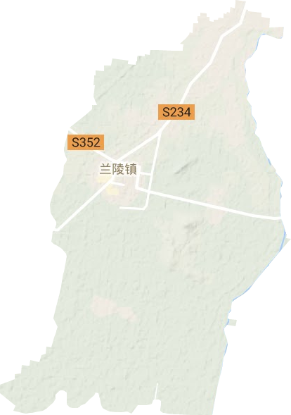 兰陵镇地形地图