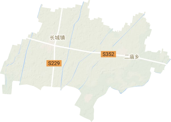 长城镇地形地图