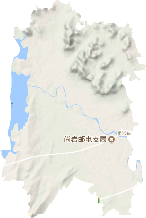 尚岩镇地形地图