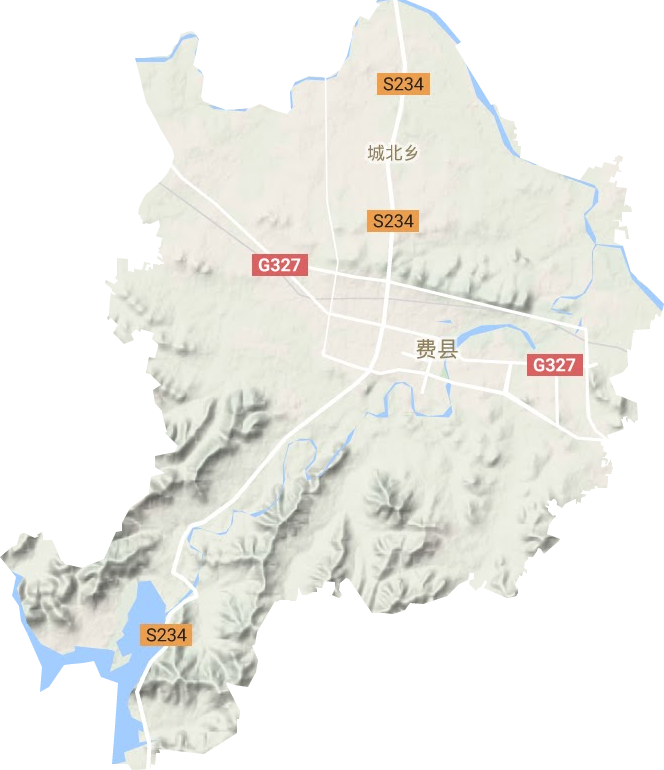 费城街道地形地图